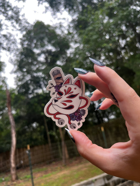 Kitsune Mask Sticker / Magnet