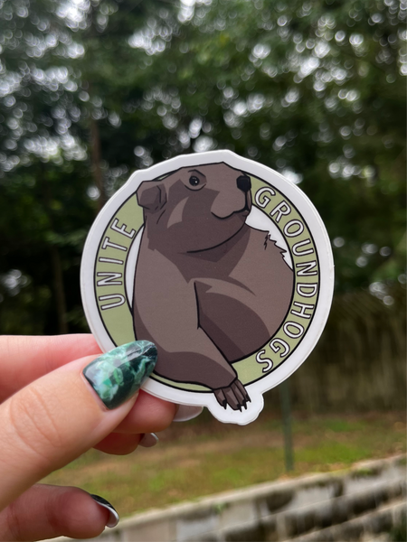 Groundhog Union Sticker / Magnet