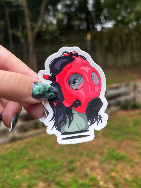 Gas Mask Sticker / Magnet