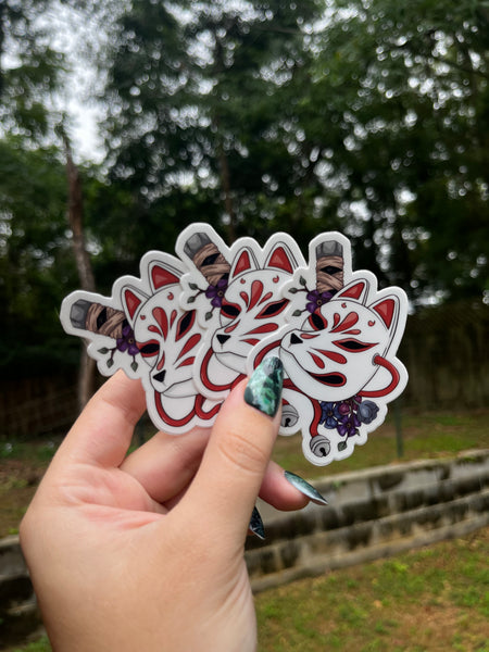 Kitsune Mask Sticker / Magnet