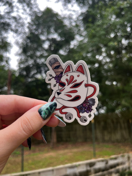 Kitsune Mask Sticker / Magnet