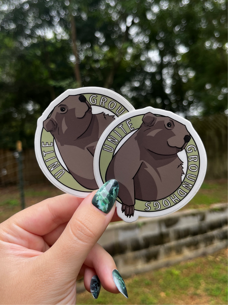 Groundhog Union Sticker / Magnet