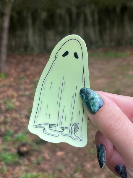 Holographic Ghost Sticker / Magnet