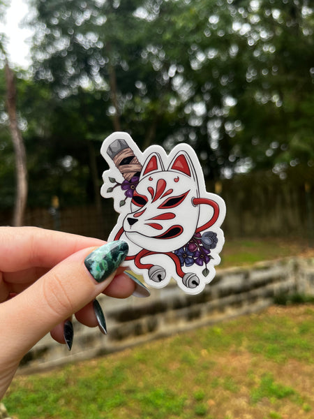 Kitsune Mask Sticker / Magnet