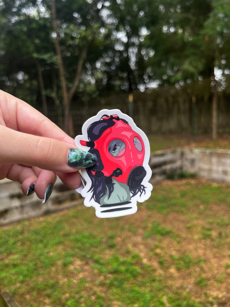 Gas Mask Sticker / Magnet