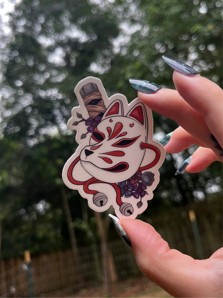 Kitsune Mask Sticker / Magnet