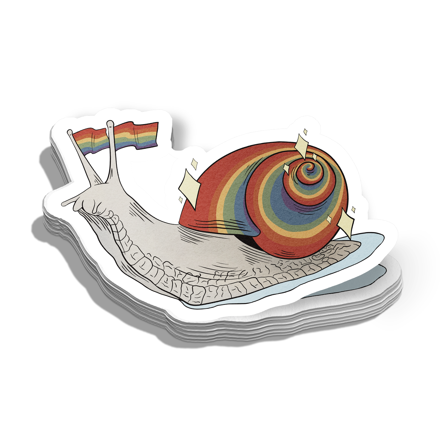 Pride Snails Stickers / Magnets