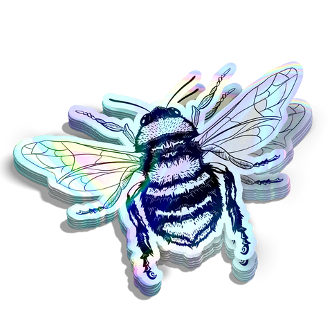 Holographic Bee Sticker / Magnet Wholesale