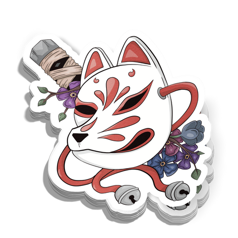 Kitsune Mask Sticker / Magnet Wholesale