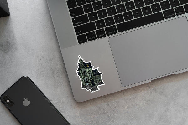 Haunted House Sticker / Magnet