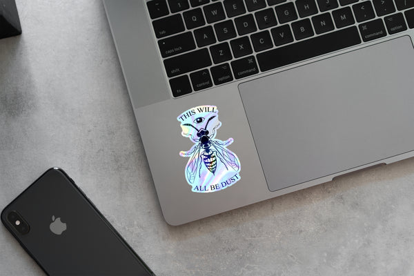 Holographic Wasp Sticker / Magnet