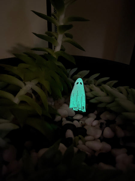 Glow in the Dark Ghost Enamel Pin