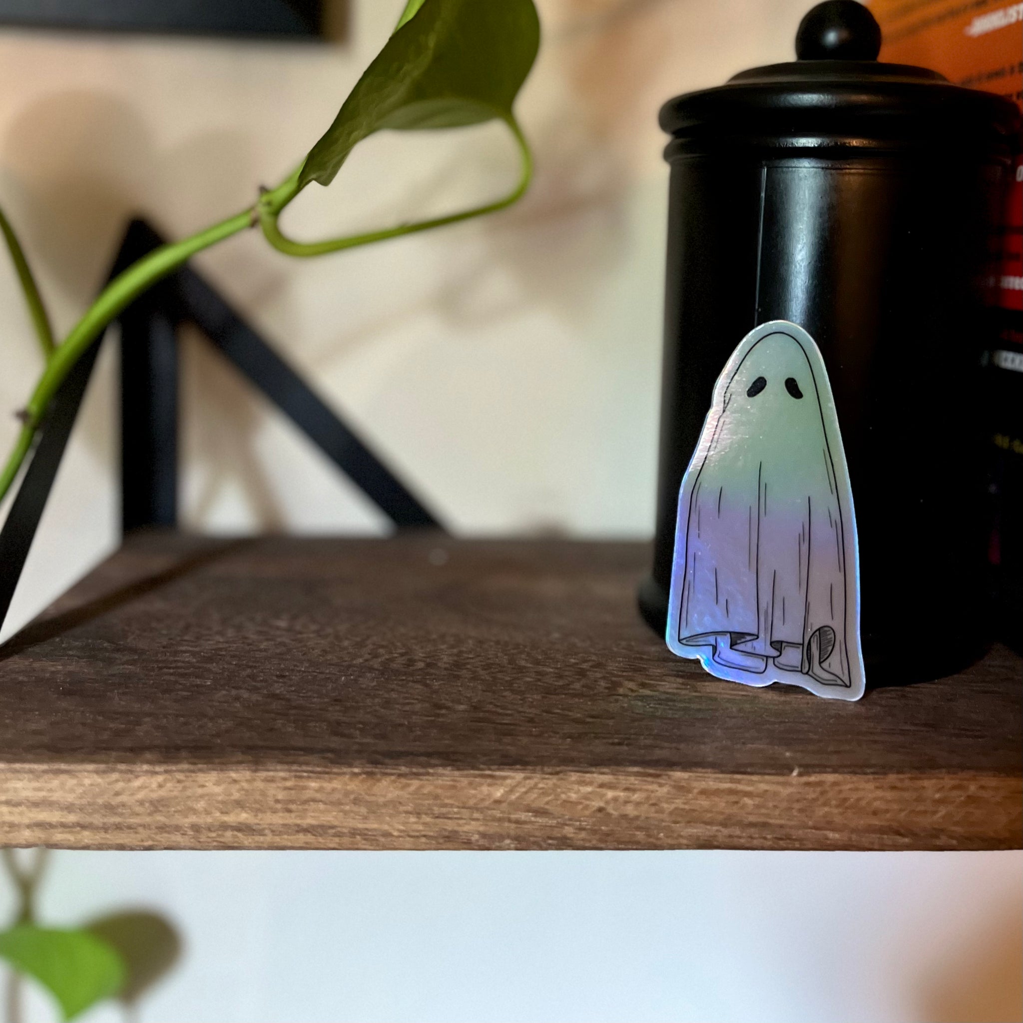 Holographic Ghost Sticker / Magnet